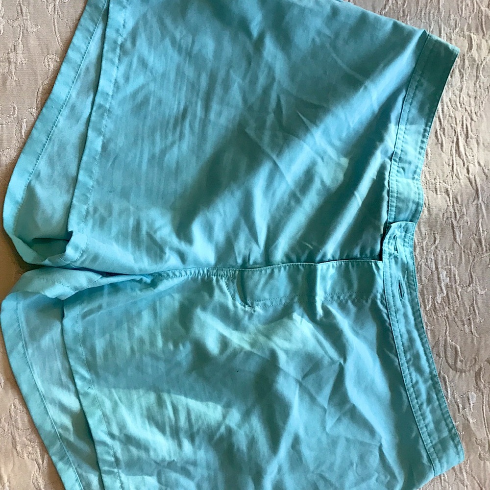 Blue polyester shorts
